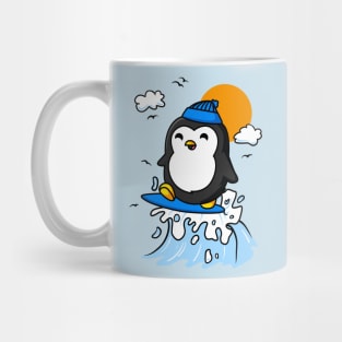 Penguin Surf Mug